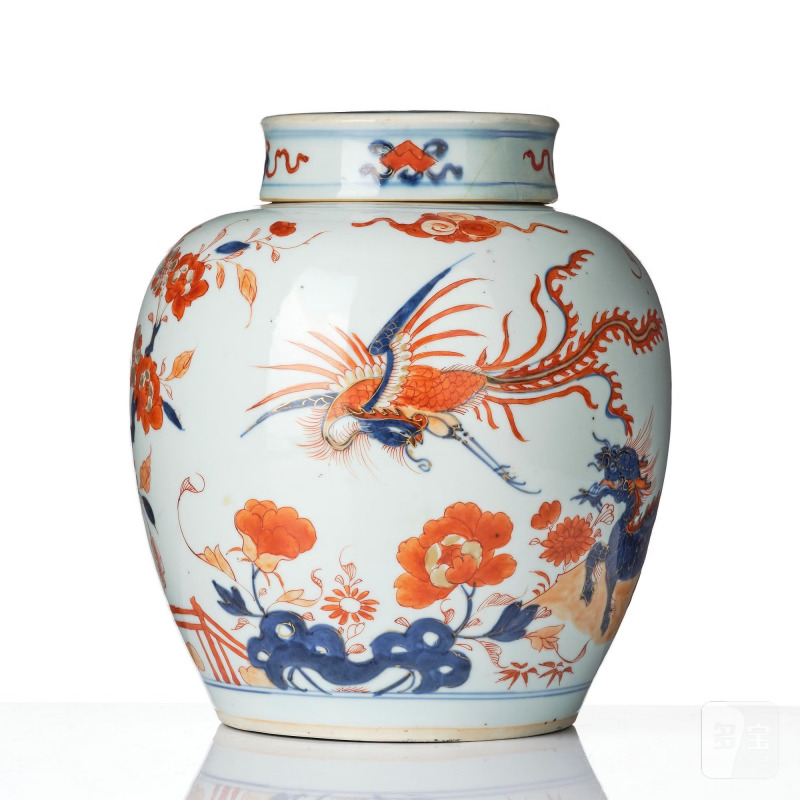 An imari jar with cover, - 图3